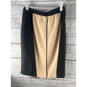 Cato Midi Skirt Women’s  Size 4 Solid Black Pink Pencil